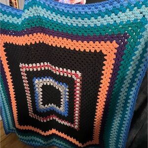 Multicolor Crochet Quilt